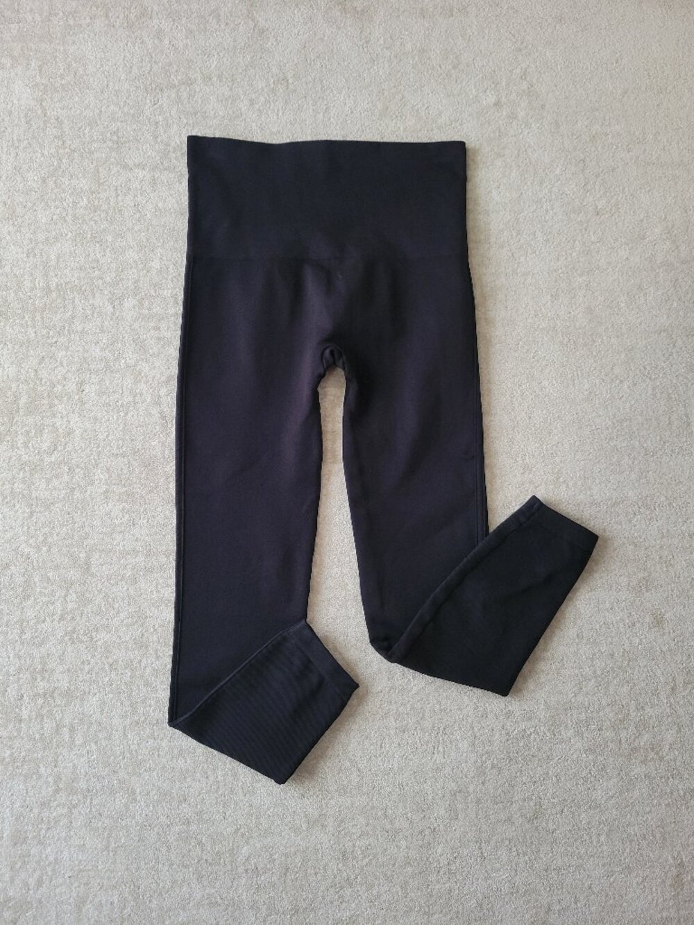 SPANX Look at Me Now EcoCare Seamless Legging XL Womens Very Black Athleisure